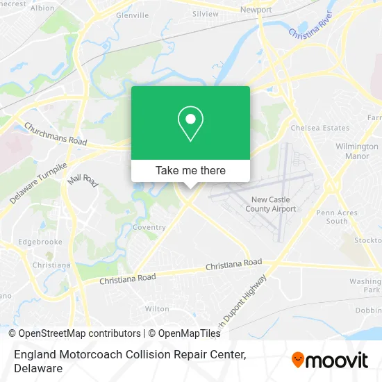 England Motorcoach Collision Repair Center map