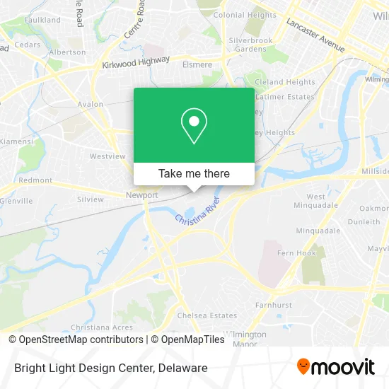 Bright Light Design Center map
