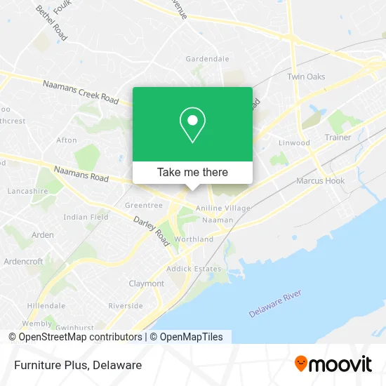 Furniture Plus map