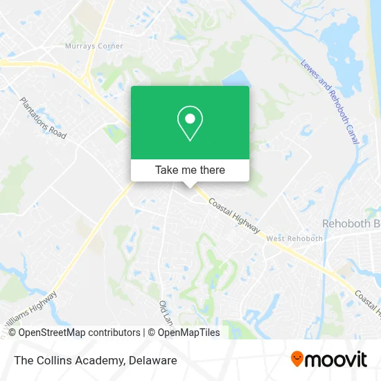 The Collins Academy map