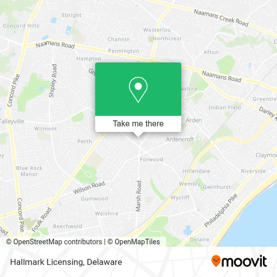 Hallmark Licensing map