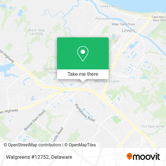 Walgreens #12752 map