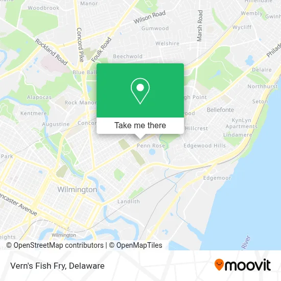 Vern's Fish Fry map