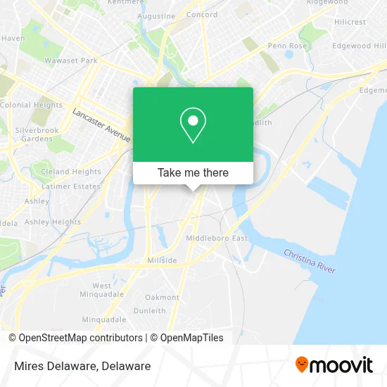 Mires Delaware map