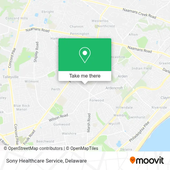 Sony Healthcare Service map