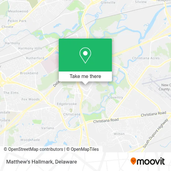 Matthew's Hallmark map