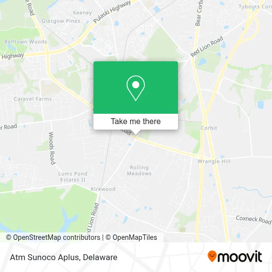 Atm Sunoco Aplus map