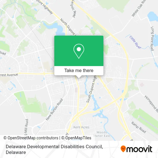 Delaware Developmental Disabilities Council map