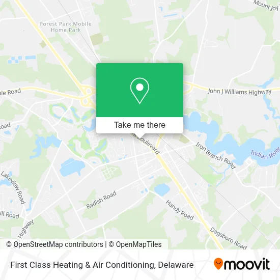 First Class Heating & Air Conditioning map