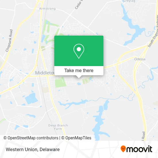 Western Union map