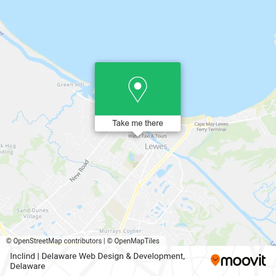 Inclind | Delaware Web Design & Development map