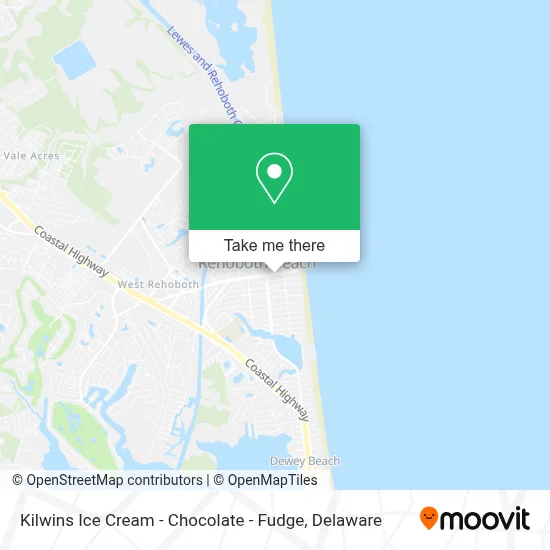 Kilwins Ice Cream - Chocolate - Fudge map