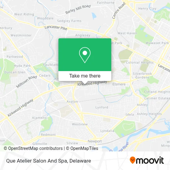 Que Atelier Salon And Spa map
