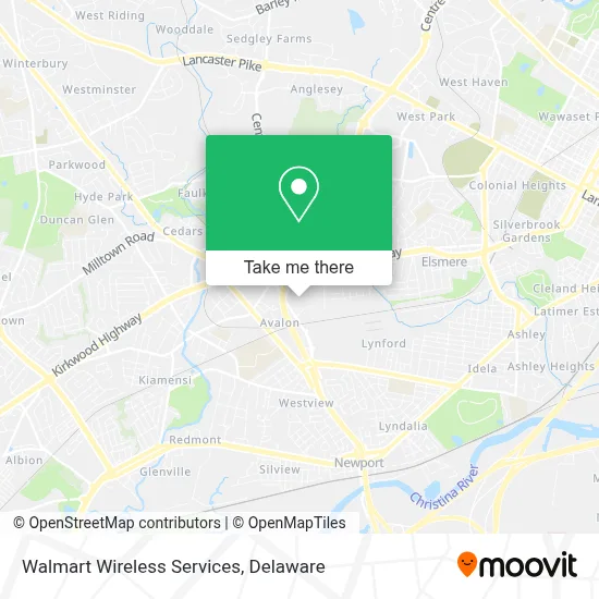 Walmart Wireless Services map