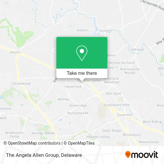 The Angela Allen Group map
