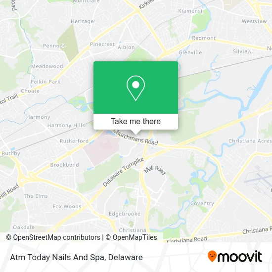 Atm Today Nails And Spa map