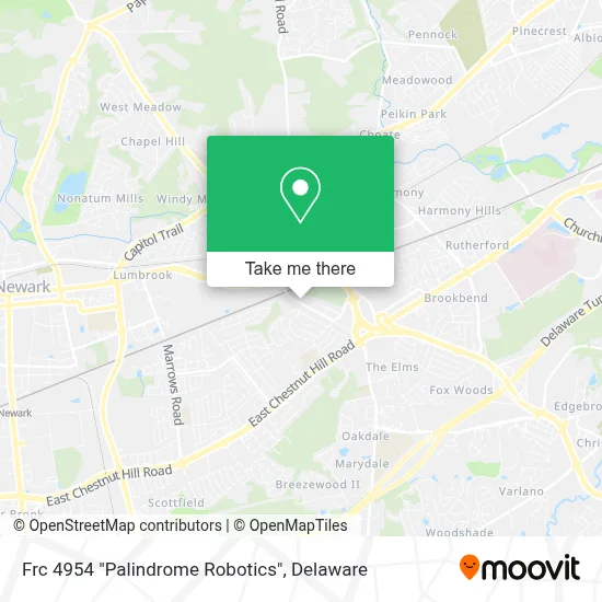 Frc 4954 "Palindrome Robotics" map