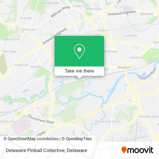 Delaware Pinball Collective map