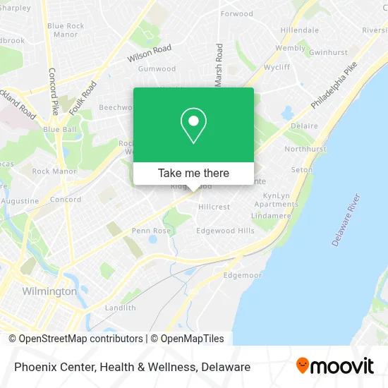 Phoenix Center, Health & Wellness map