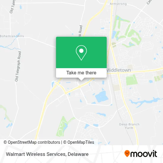 Walmart Wireless Services map