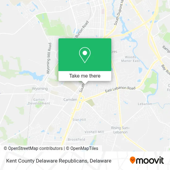 Kent County Delaware Republicans map