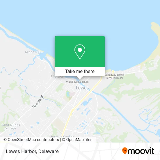 Lewes Harbor map