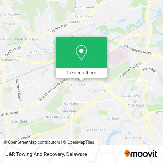 J&R Towing And Recovery map