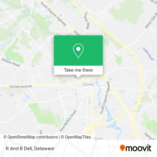 R And B Deli map