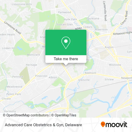 Advanced Care Obstetrics & Gyn map