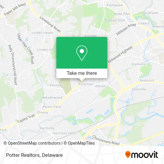 Potter Realtors map