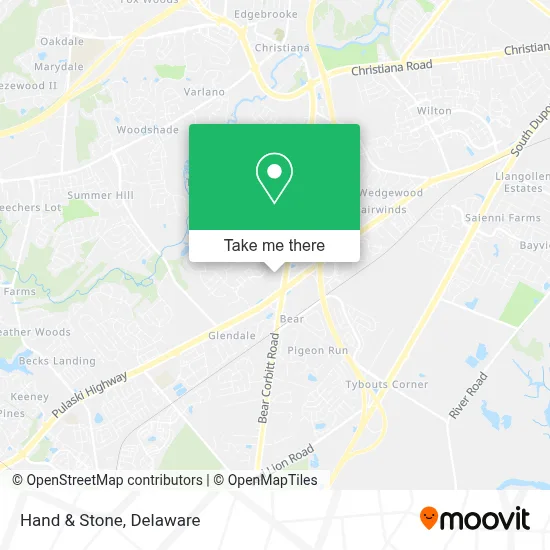 Hand & Stone map