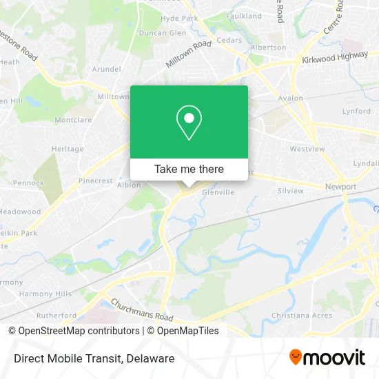 Direct Mobile Transit map