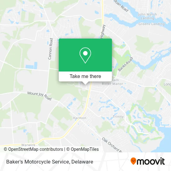 Baker's Motorcycle Service map