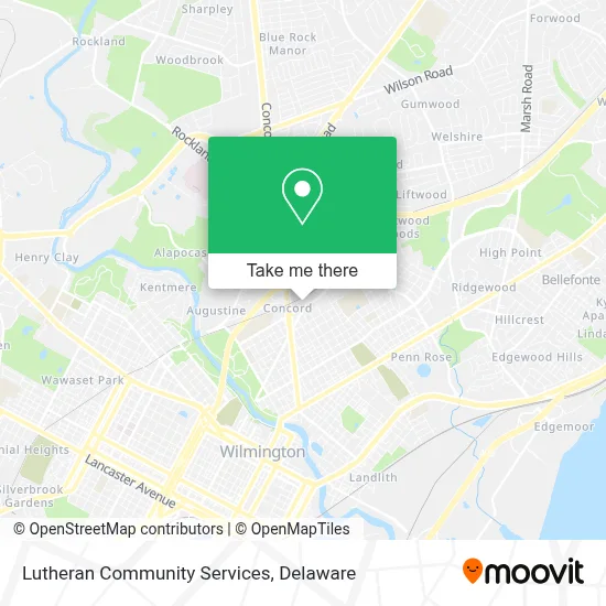 Lutheran Community Services map