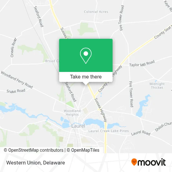 Western Union map