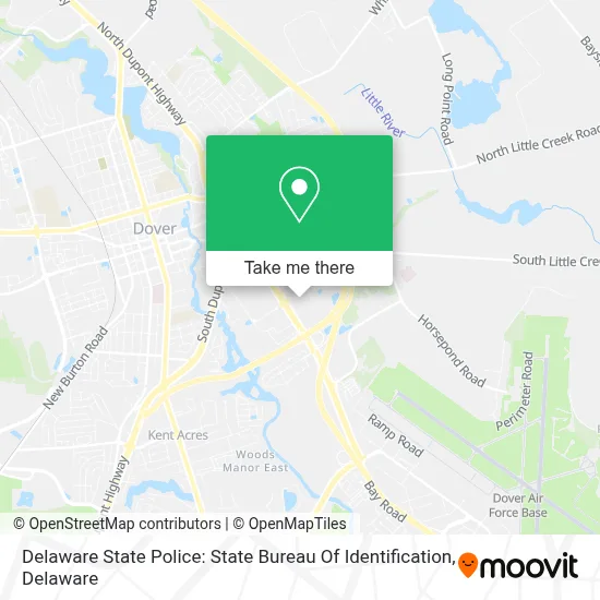Delaware State Police: State Bureau Of Identification map