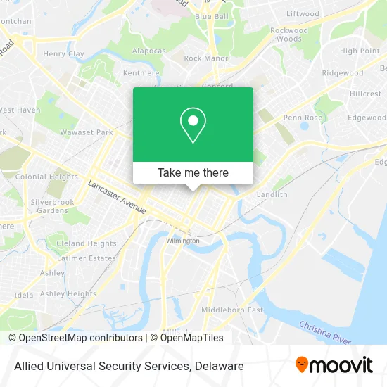 Allied Universal Security Services map