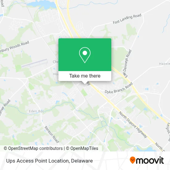 Ups Access Point Location map