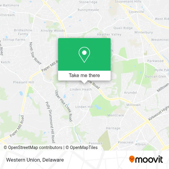 Western Union map
