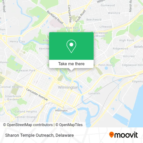 Sharon Temple Outreach map