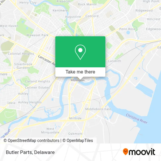 Butler Parts map