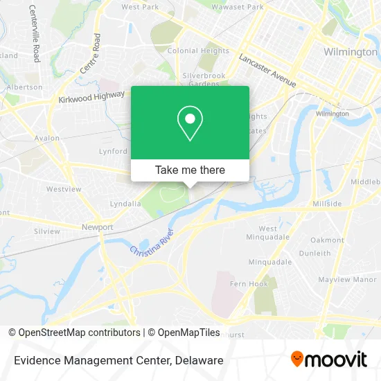 Evidence Management Center map