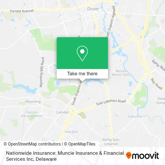 Nationwide Insurance: Muncie Insurance & Financial Services Inc map