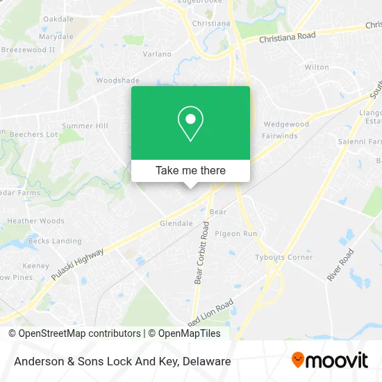 Anderson & Sons Lock And Key map