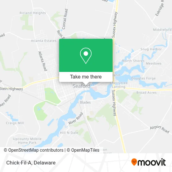 Chick-Fil-A map