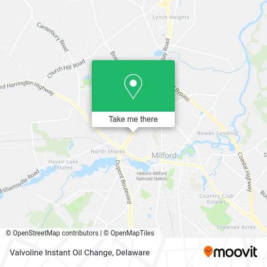 Valvoline Instant Oil Change map