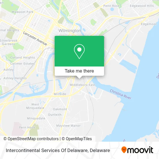 Intercontinental Services Of Delaware map