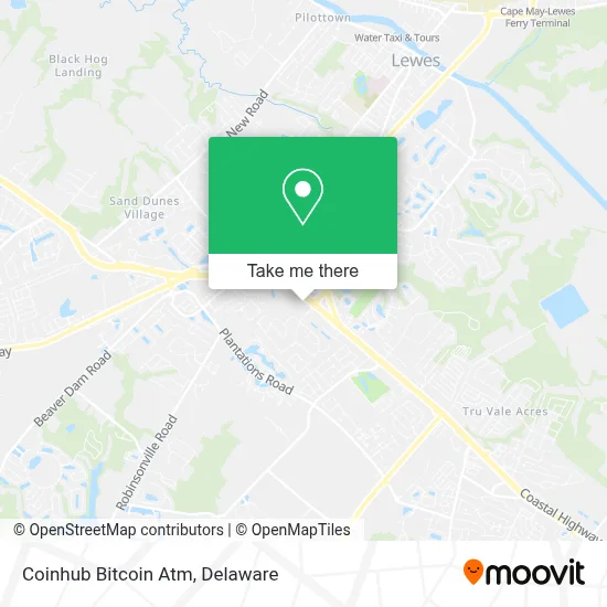 Coinhub Bitcoin Atm map
