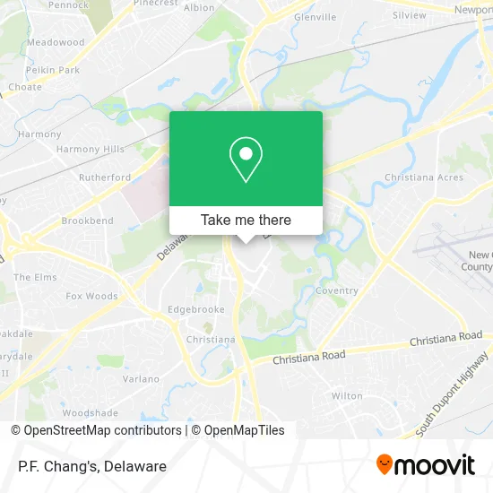 P.F. Chang's map