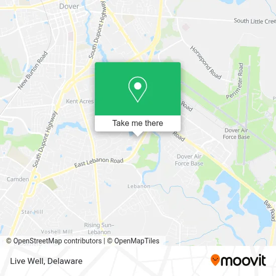 Live Well map